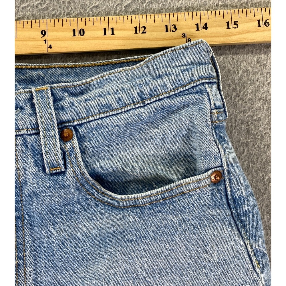 Levi's Premium 501 S Skinny Jeans Women's 28x28 (Meas 28x27) Light Wash Big E - Picture 8 of 15